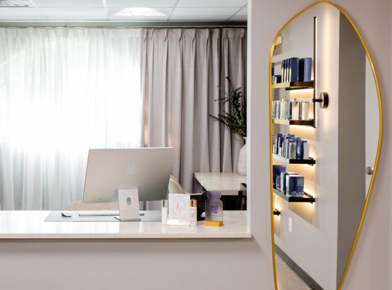 Photo of reception desk