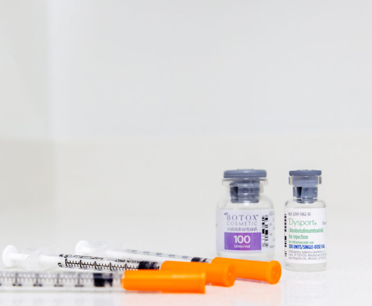 Image of needles with Botox and Dysport